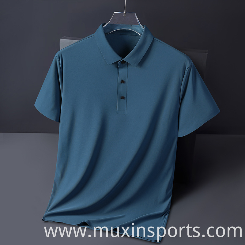 Sea Blue Men Tops